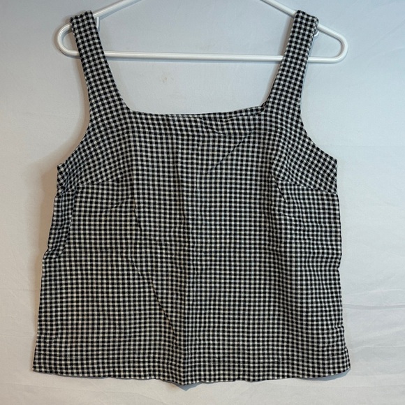 a new day Tops - NWOT A New Day Women's Gingham Tank Top, Black/White, XS